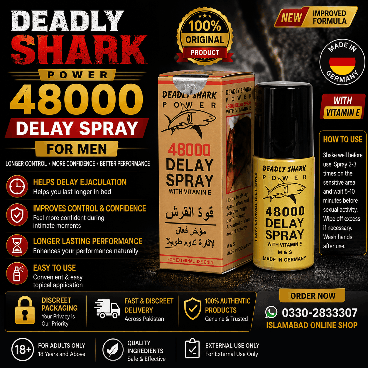 Deadly Shark 48000 Delay Spray