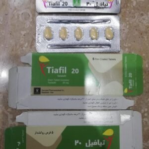 Tiafil 20 tadalafil blister pack and box